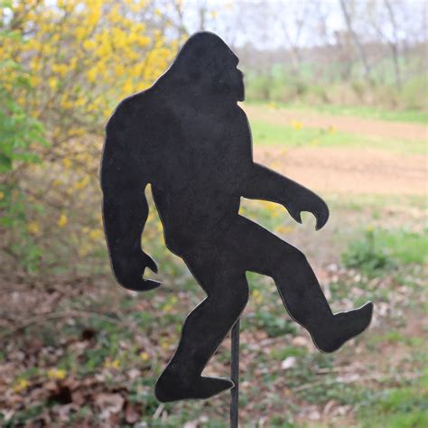 sheet metal sasquatch|bigfoot metal outdoor decor.